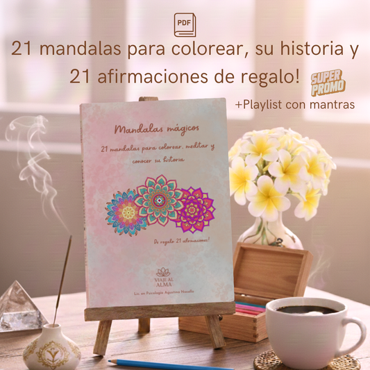 21 mandalas para colorear + 21 afirmaciones + Mantras